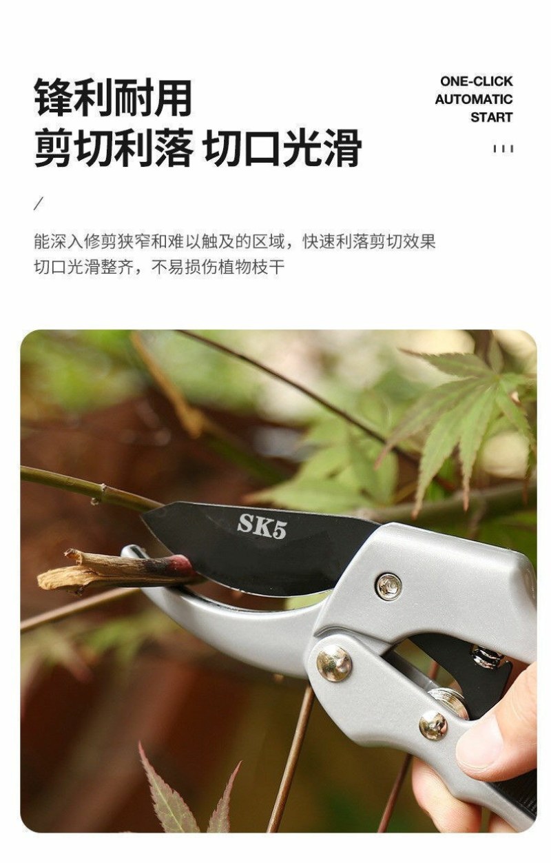 滑轮款修剪树枝剪刀园林工具花剪园艺剪刀修枝剪子花枝剪刀粗