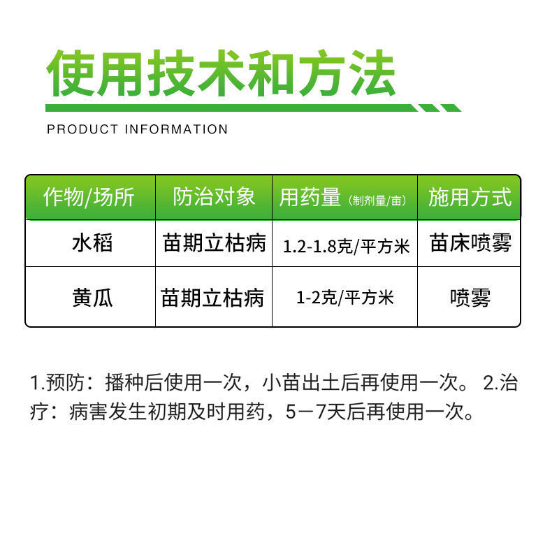 中农瑞苗清30%甲霜噁霉灵苗期立枯病青枯病死苗烂根杀菌剂