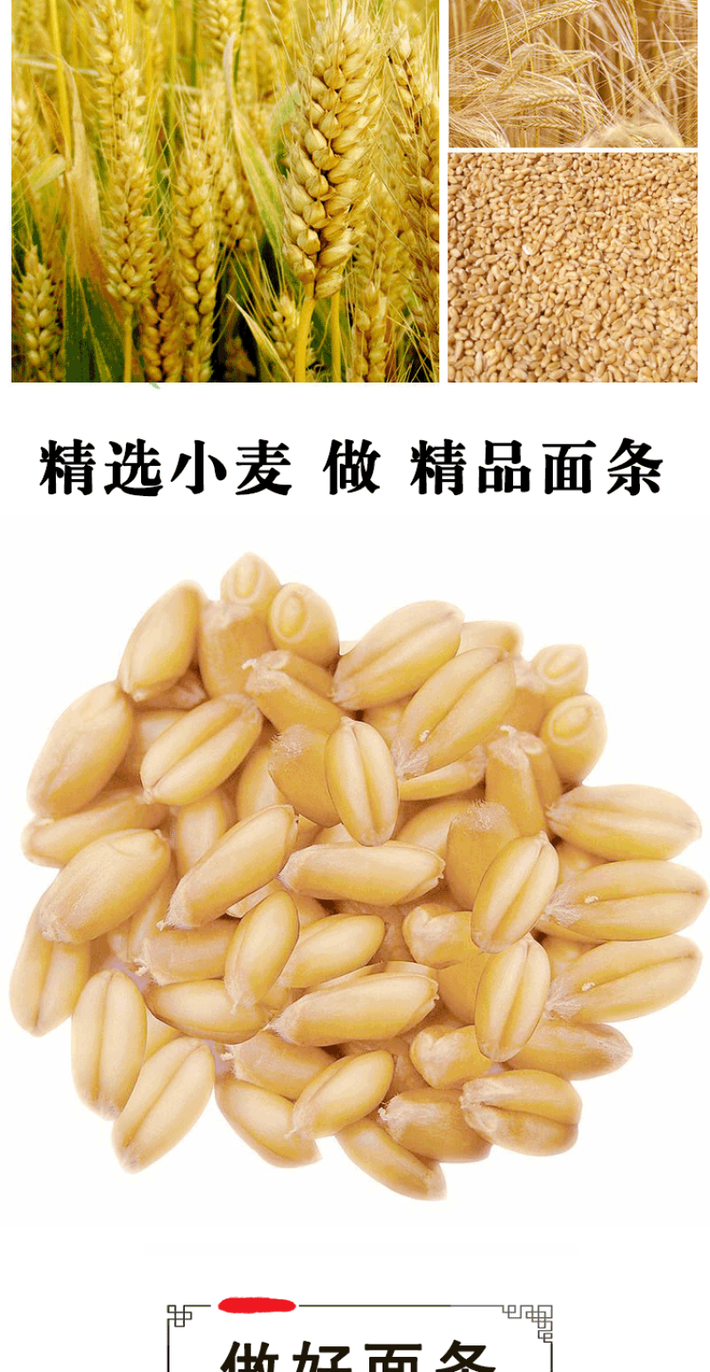 【正宗原装】面条批发整箱面条挂面全麦面条粗粮手工面条挂面