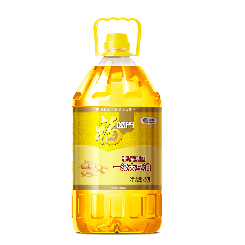 非转基因一级大豆油5L中粮福临门食用油5升油植物油批