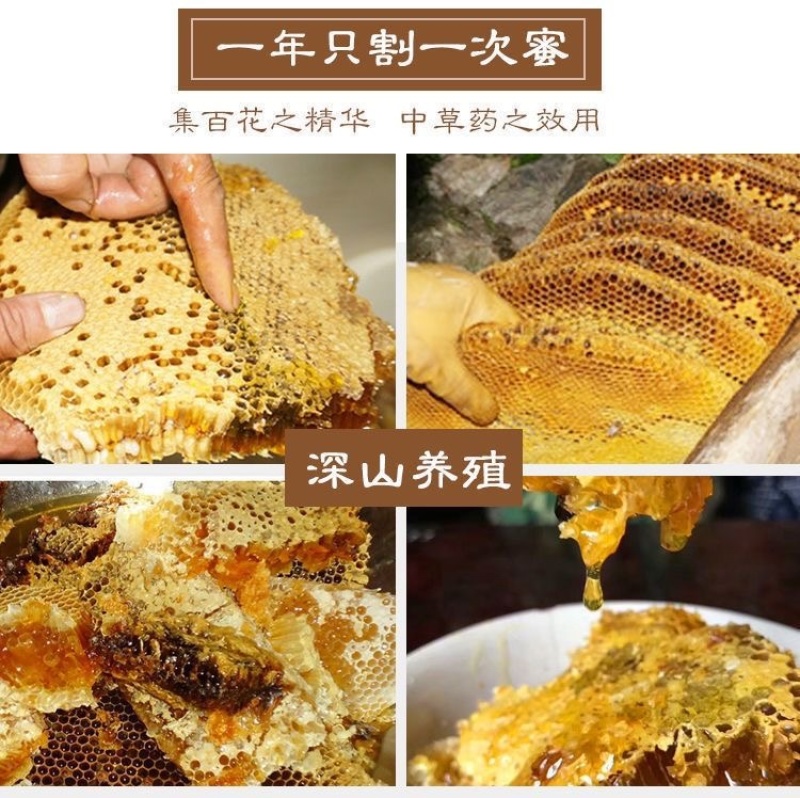 野生蜂蜜中蜂蜜江西深山土蜂蜜波美度42度蜂蜜批发零售