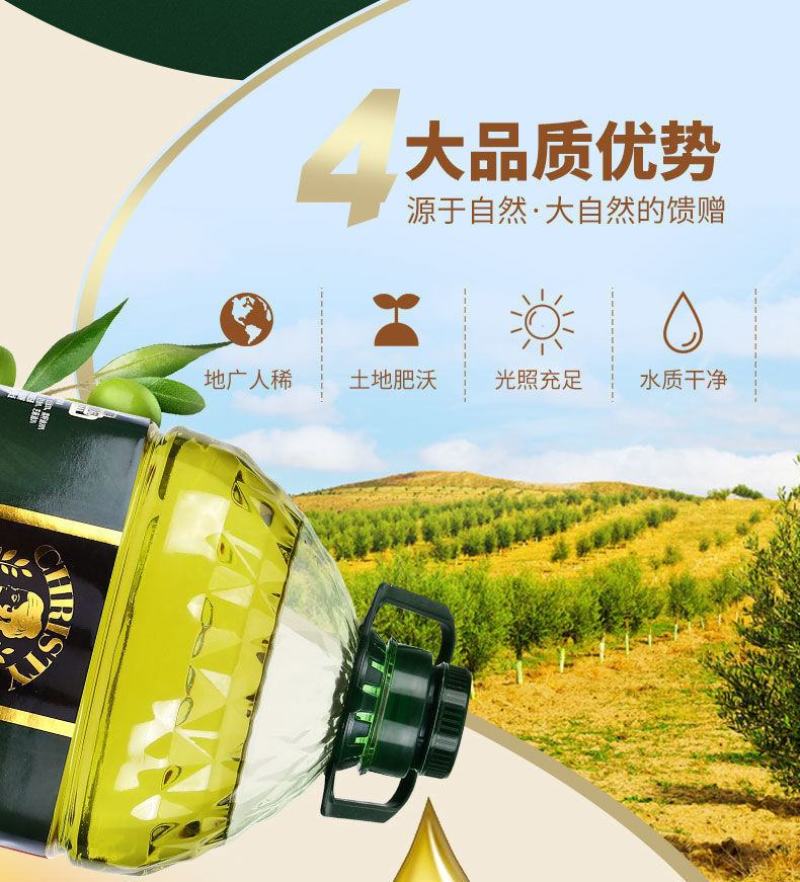10%橄榄油家用橄榄调和油批发初榨橄榄油食用油