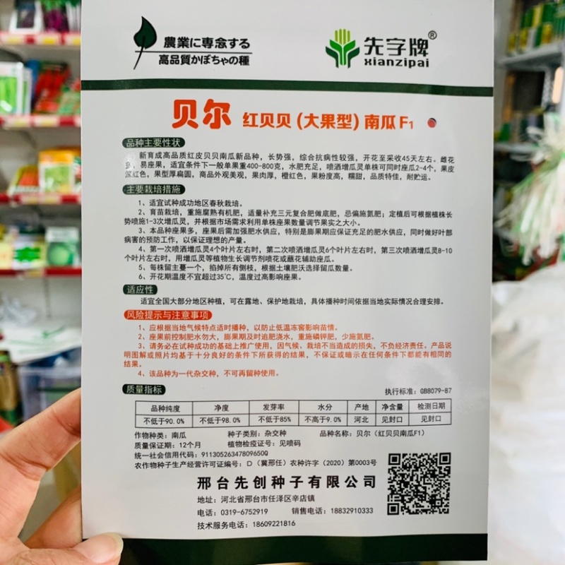 贝尔红贝贝大果型南瓜种子红皮贝贝南瓜种子果粉度高糯甜