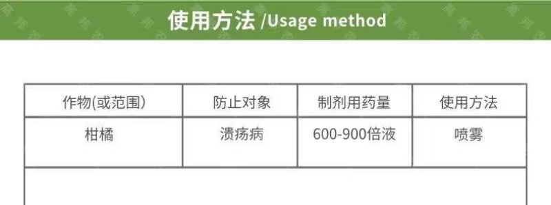 松脂酸铜23%高含量柑橘溃疡病杀菌剂原厂原证禾宜农药