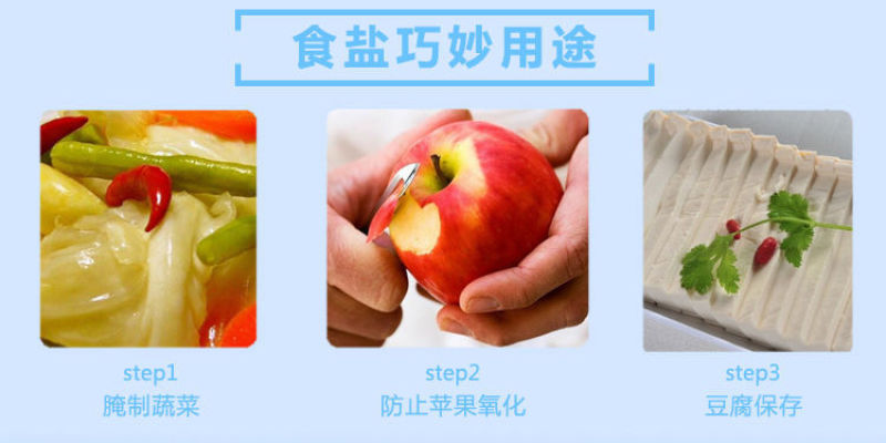 食用盐家用批发整箱无碘加碘炒菜食盐精群食用盐400克每