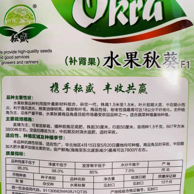 黄秋葵种子粒粒优选秋葵种籽蔬菜基地专用品种