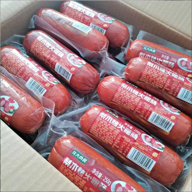 龙大梨木烤火腿肠250克/根肉食精猪里脊肉里昂香肠开袋即