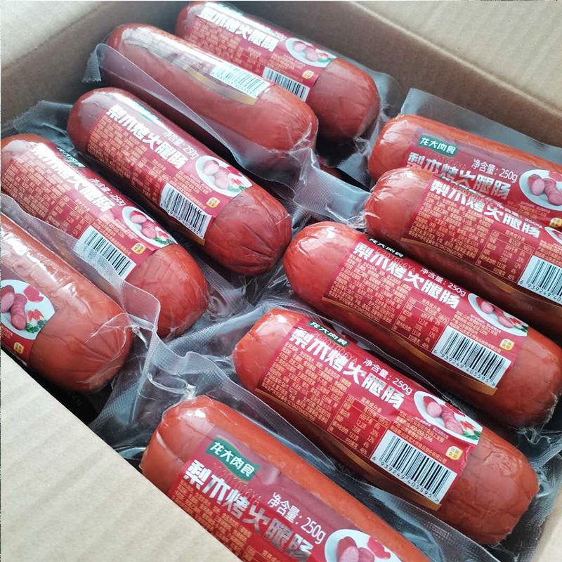 龙大梨木烤火腿肠250克/根肉食精猪里脊肉里昂香肠开袋即