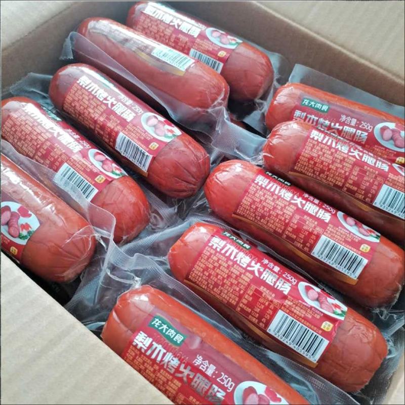 龙大梨木烤火腿肠250克/根肉食精猪里脊肉里昂香肠开袋即