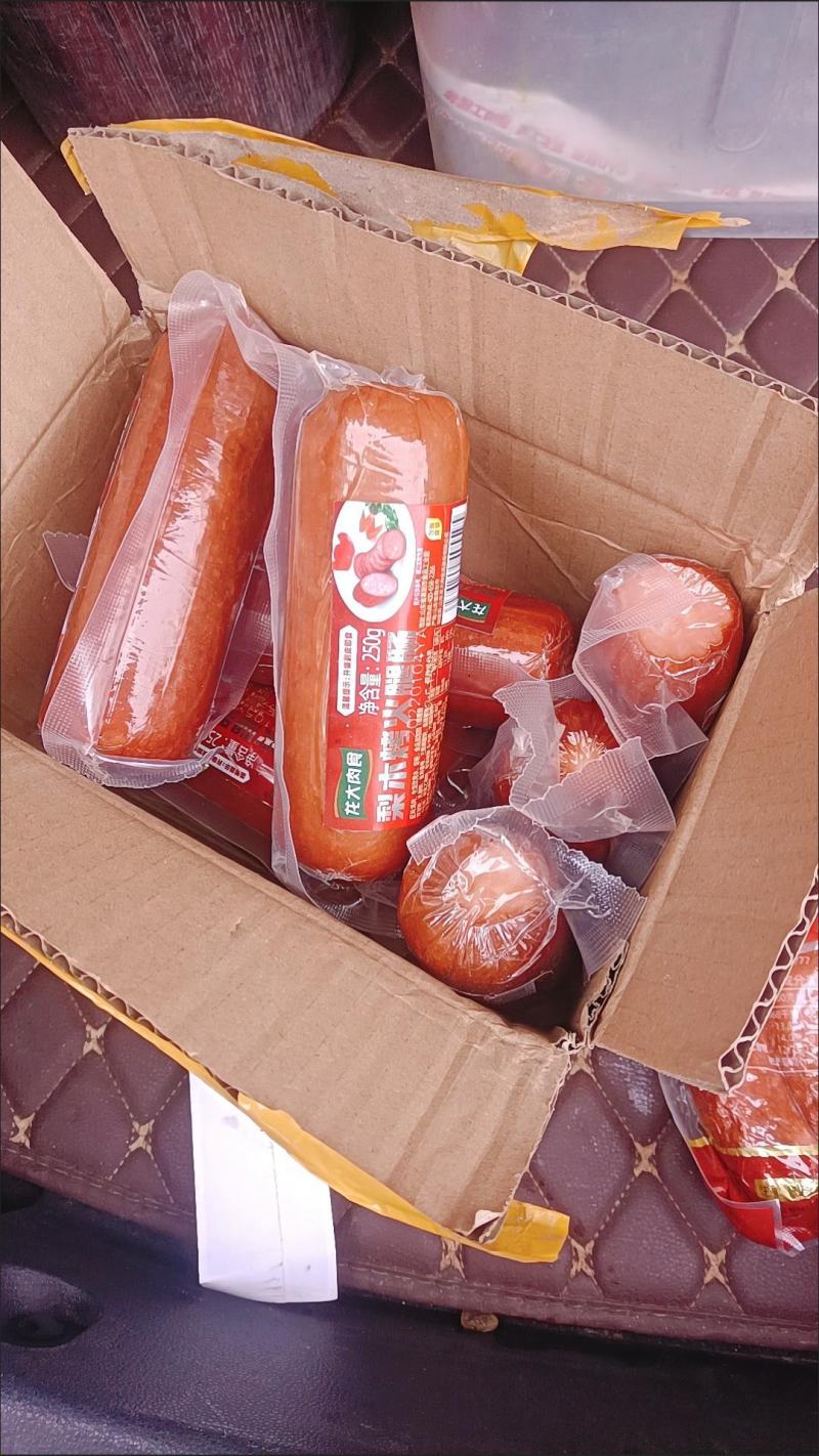 龙大梨木烤火腿肠250克/根肉食精猪里脊肉里昂香肠开袋即