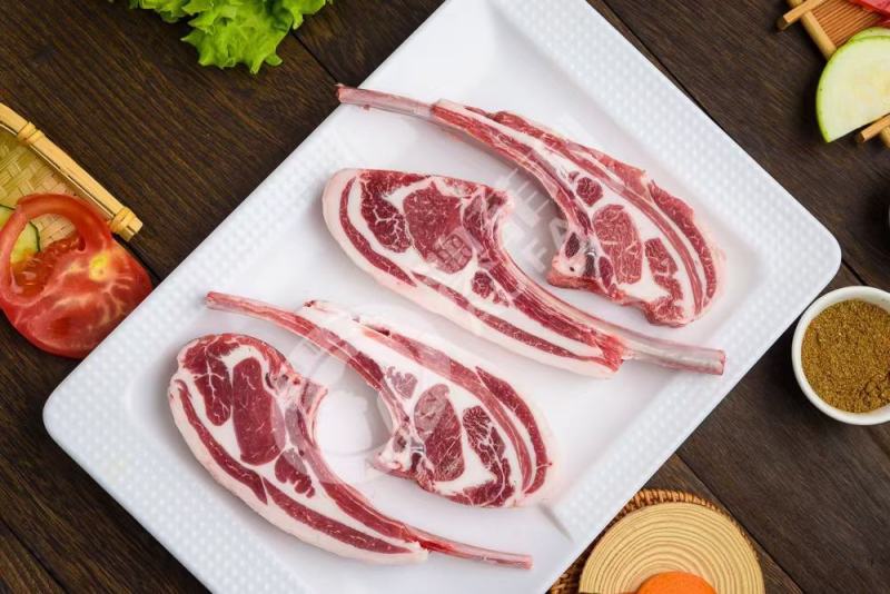 内蒙羊肉，法式羊排，每片五斤左右高端食材供应【一件代发】