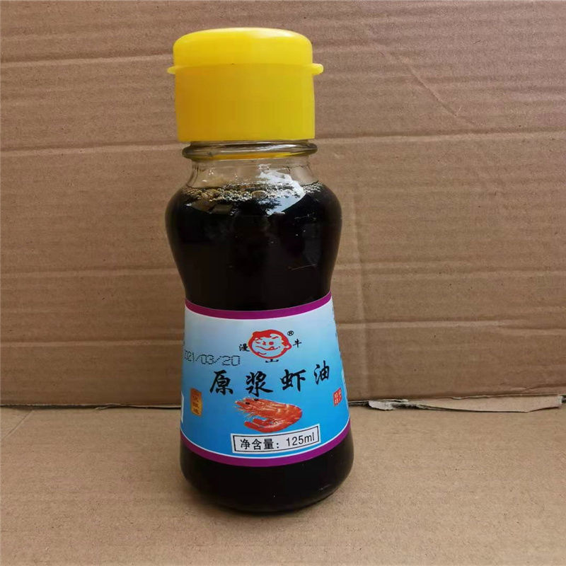 天津特产漫山牛虾油原浆海鲜火锅蘸料餐饮125ml*24瓶