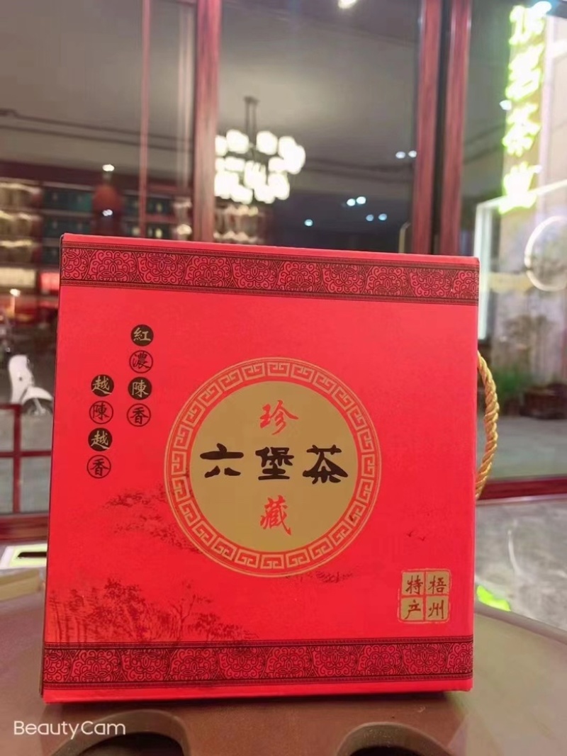广西梧州2007年槟榔知味老六堡茶（500克一盒）