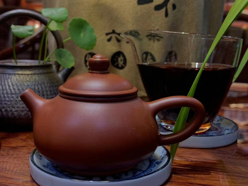 广西梧州2007年槟榔知味老六堡茶（500克一盒）
