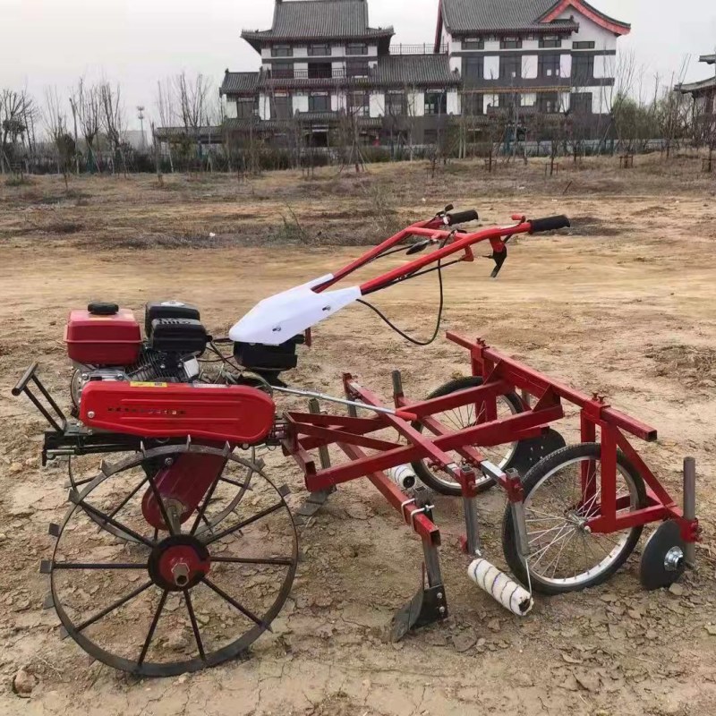 微耕机带土豆地瓜覆膜机可加滴灌打药花生农作物蔬菜铺地膜机
