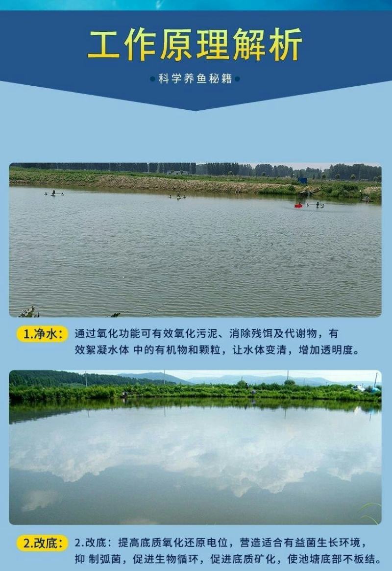 通威底改水产养殖改底除臭净水杀菌底好过硫改底2斤一件代发
