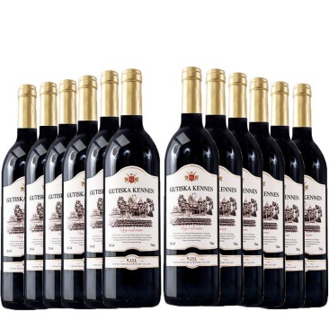 法国进口红酒整箱赤霞珠干红甜葡萄酒750ml