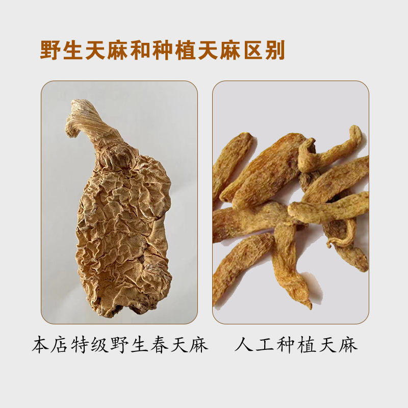 正宗昭通天麻云南头疼头晕批发鲜天麻粉切片