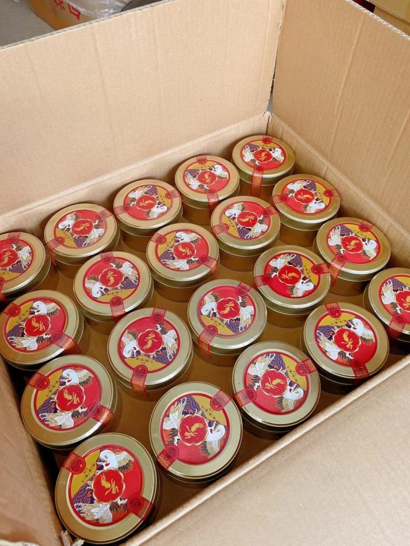 新品上市，鲜参蜜片，（大中小号）高档铁盒便携装