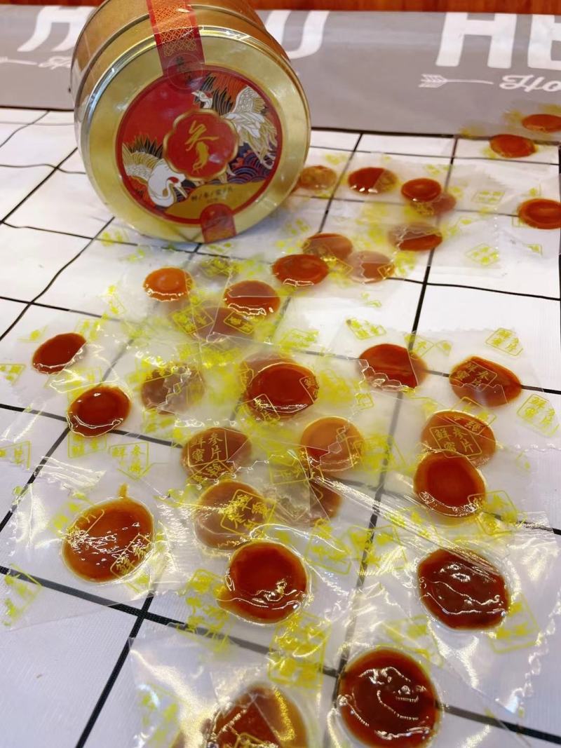 新品上市，鲜参蜜片，（大中小号）高档铁盒便携装