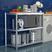不锈钢厨房置物架微波炉架三层收纳储物架锅架落地式多层烤箱