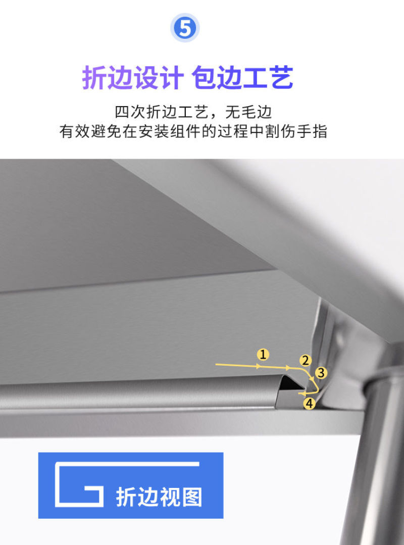 不锈钢厨房置物架落地多层收纳架微波炉架厨房用品置物架子