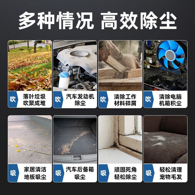 大功率工业锂电鼓风机充电式吹风机小型车载吹灰机家用除尘