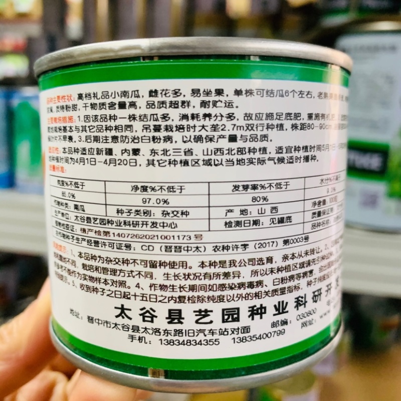 迷你贝贝南瓜种子高档礼品小南瓜种子，雌花多粉甜面