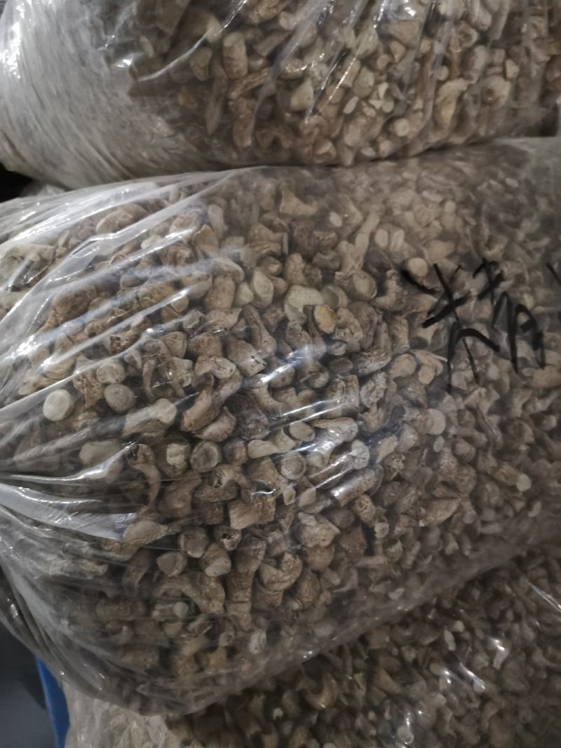 随州香菇产地直供出口级双剪干香菇脚已过筛长1.2-2cm