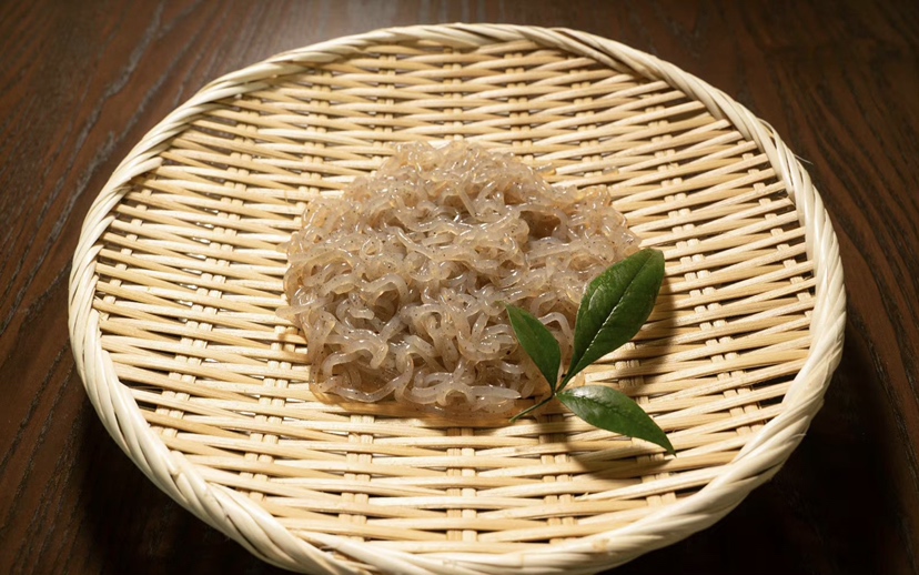 木瓜与魔芋粉混合粉末特写