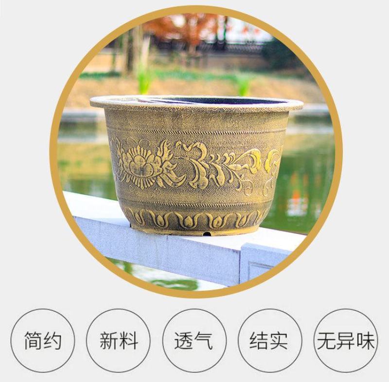 大花盆特大号树脂加厚仿陶瓷果树塑料盆阳台庭院种树缸盆特价