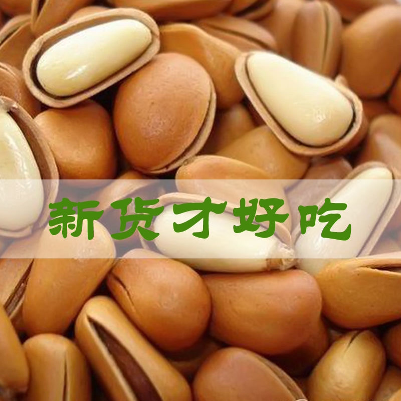 特级批发大颗粒新货手剥东北开口红松子坚果零食