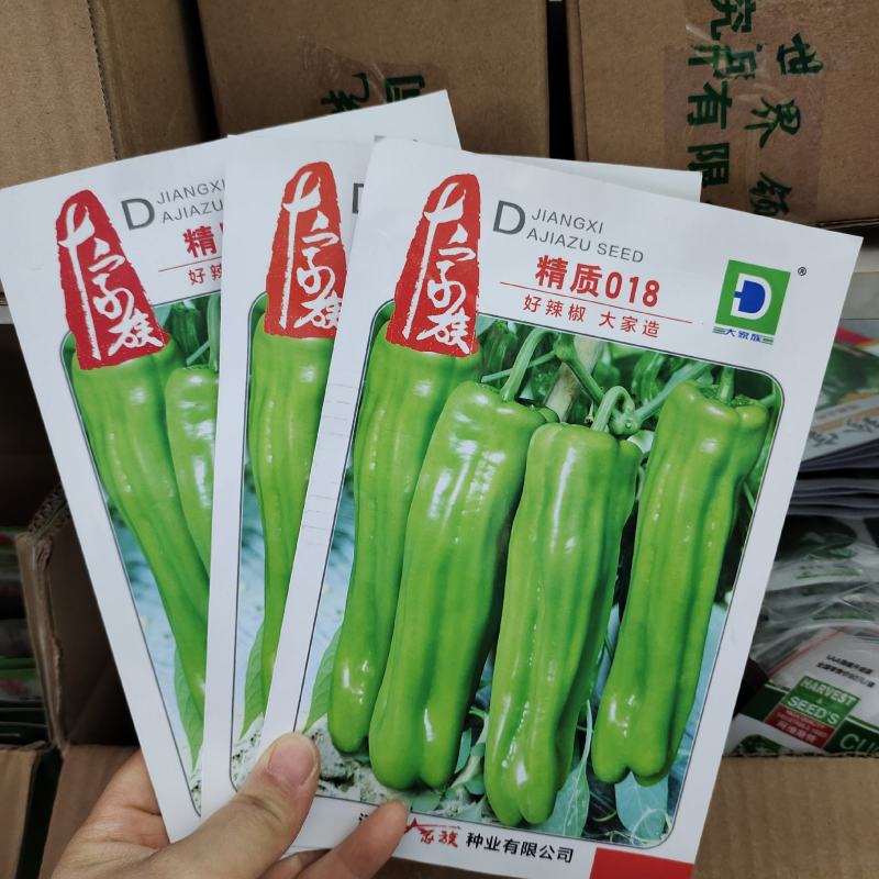 薄皮青辣椒种子早熟高产薄皮虎皮青椒泡椒种籽耐低温泡椒种子