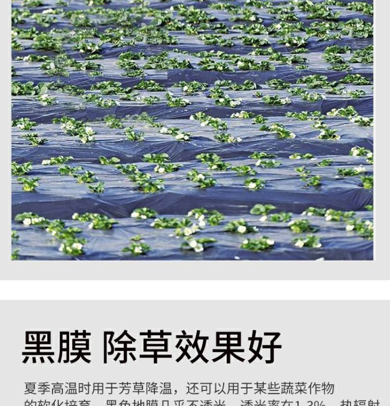 全新农用黑色地膜除草地膜果园除草膜防草膜果树加厚保温塑料