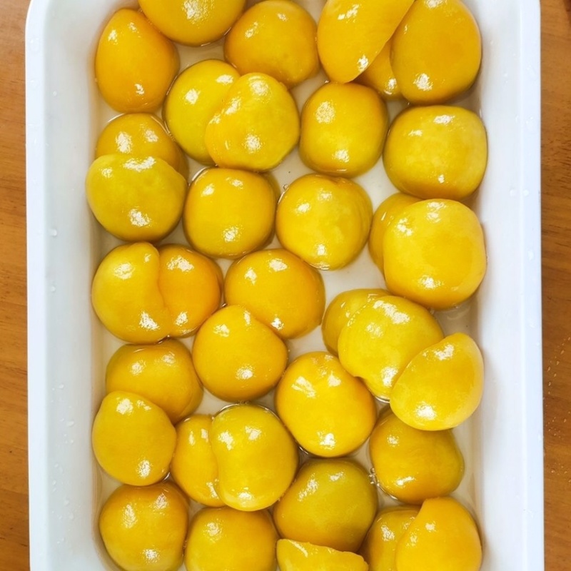 黄桃罐头商用大罐3千克6斤装黄桃条黄桃丁黄桃对餐饮水果捞