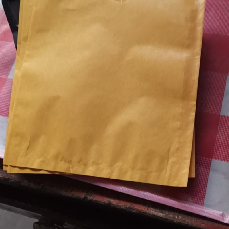 16x19黄碏纸加白蜡纸双层防水抗菌防虫防鸟专用套袋。