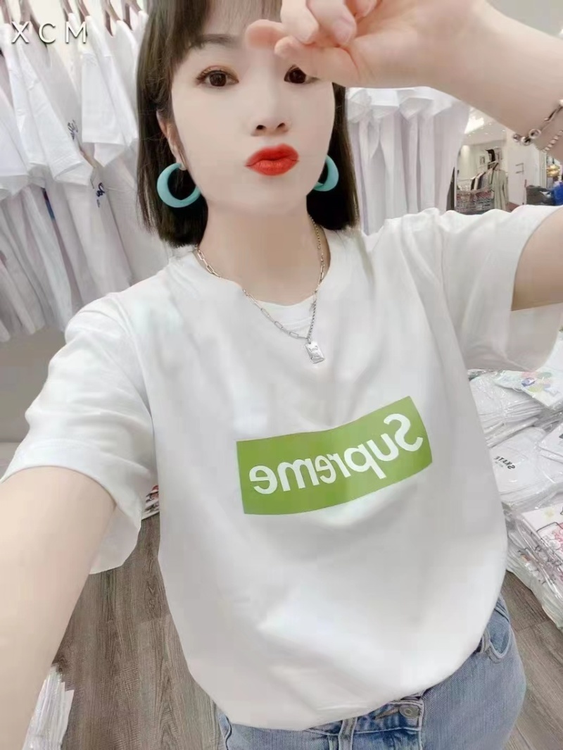 男女同款大白短T夏季爆款