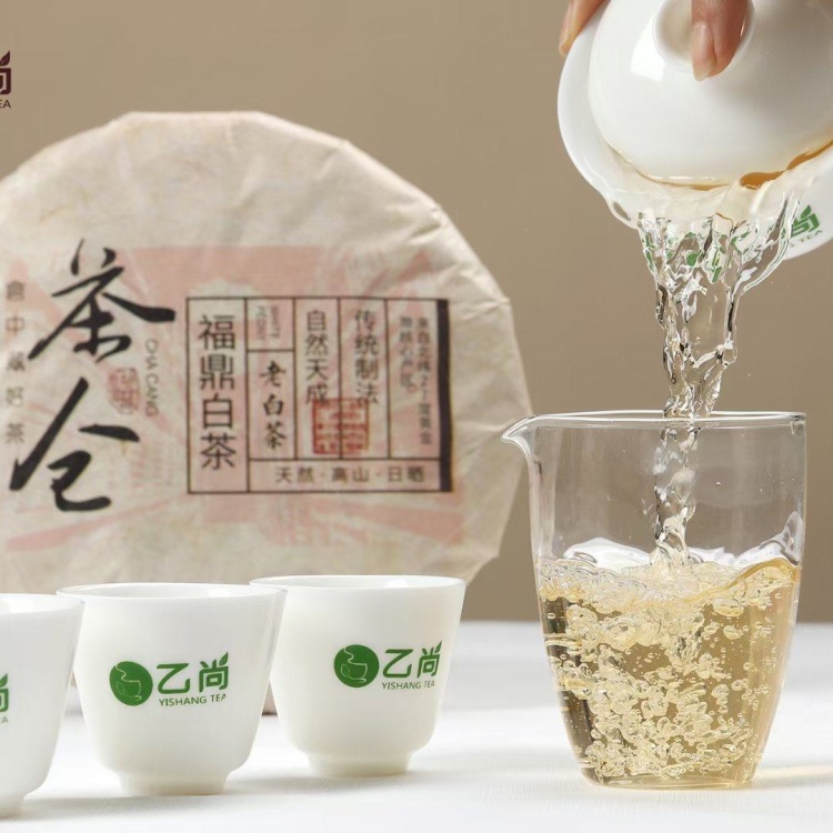 寿眉批发]茶叶福鼎白茶一饼60茶仓2018年寿眉老白茶一件48饼价格