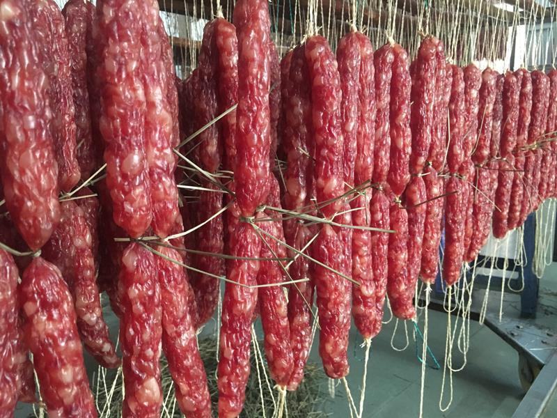 广式腊肠广东风味37肠肥瘦分明透亮肉质红润精制肠皇
