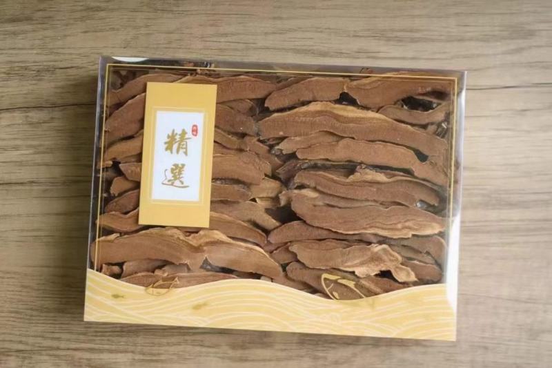 一德路黑灵芝切片片形齐整卖相好看一件代发批发货源