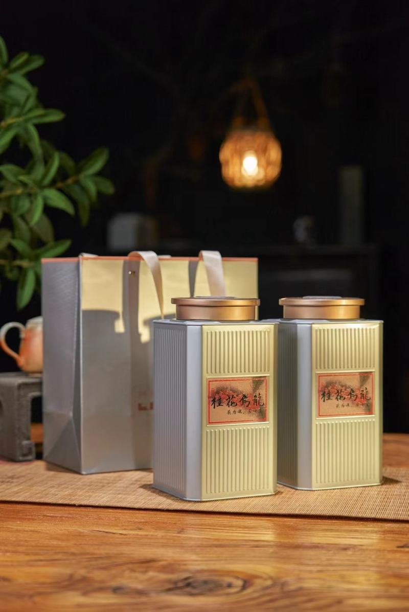 桂花红茶桂花乌龙茶野生红茶礼盒装浓香正宗正山小种