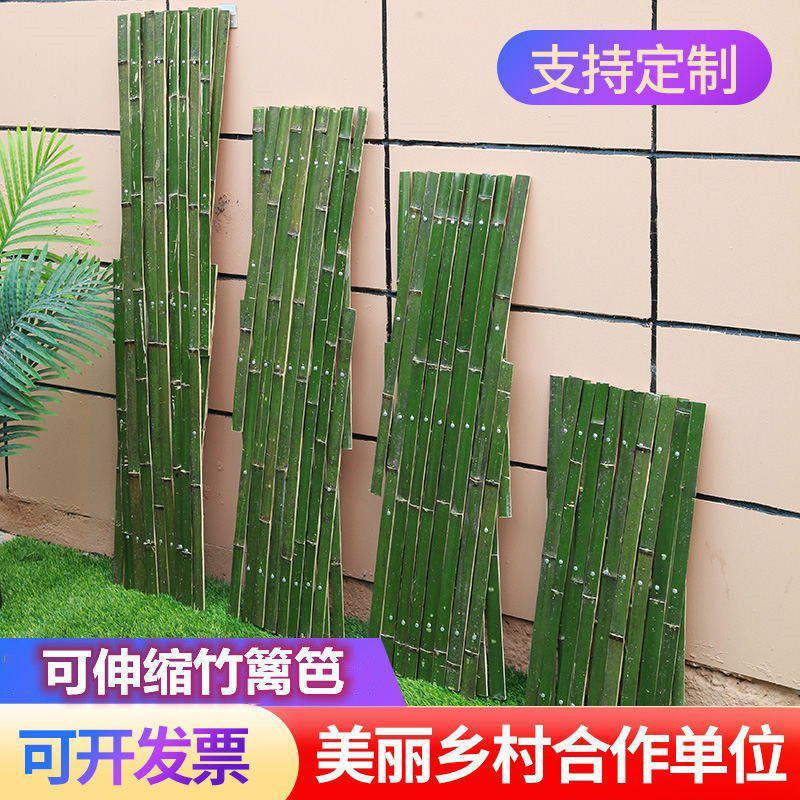 伸缩竹片篱笆户外园艺庭院菜园花园围栏围墙栅栏爬藤架装饰竿