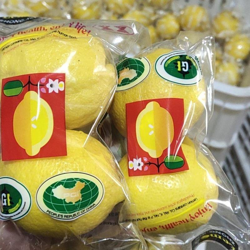 安岳黄柠檬5斤装双胞胎包装可对接电商产地大量供应