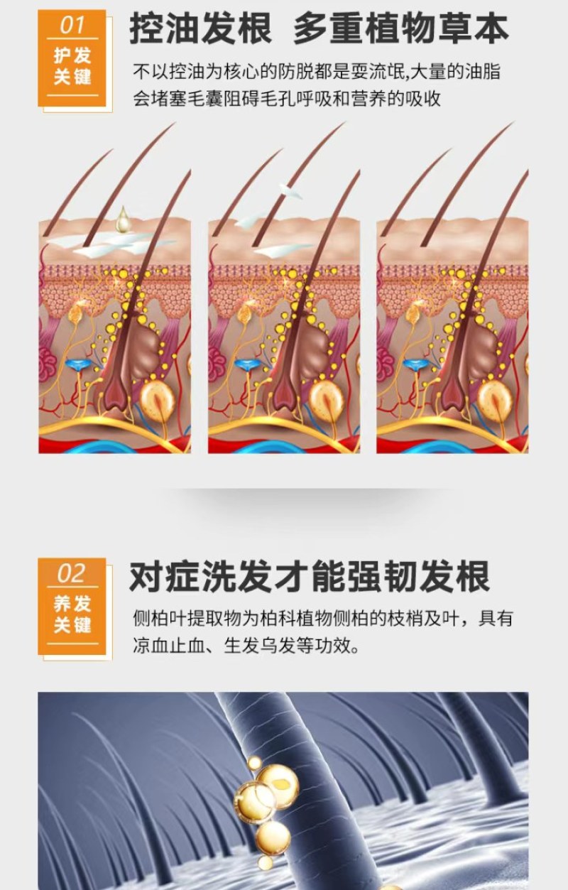 老姜汁洗发水男女控油去屑强韧发根滋养修护老姜王生姜洗发乳