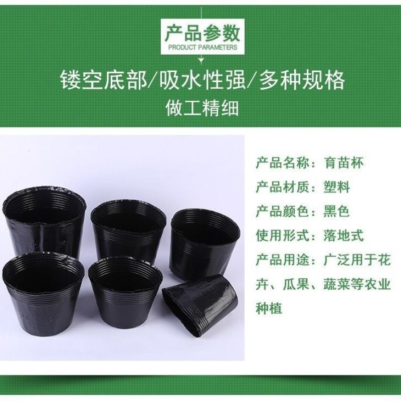 营养杯育苗杯一次性加厚育苗袋塑料花盆育苗盘种菜植育苗盆营