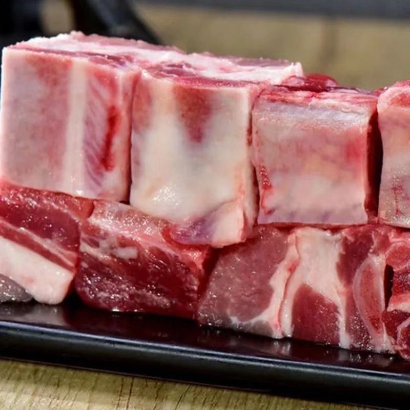 免切新鲜多肉排骨块猪排切块肉排骨块批发肋排切块排骨粒火锅
