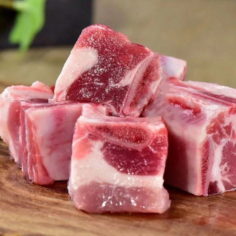 免切新鲜多肉排骨块猪排切块肉排骨块批发肋排切块排骨粒火锅