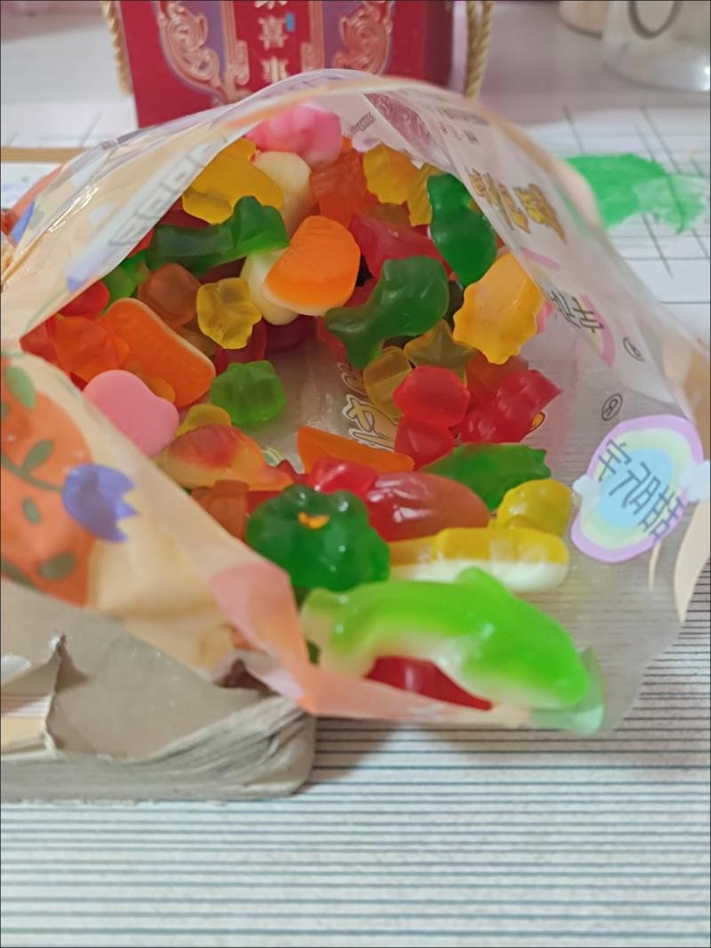 什锦8味橡皮糖qq糖软糖喜糖1混合味袋装新品休闲食