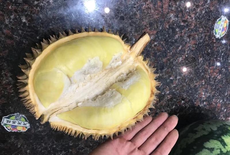 靓靓的金枕榴莲，不泡药水不催熟，每件净重不低于30斤