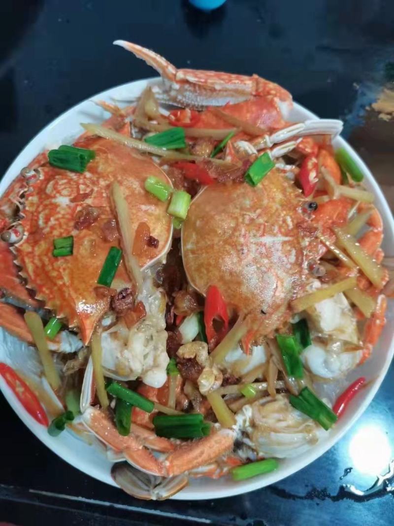 肉蟹包邮扁蟹深海大螃蟹梭子蟹试品5斤量大从优